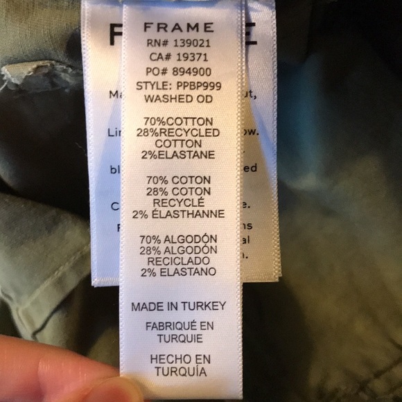 Frame Safari Paperbag Waist Belted Cargo Pants - Picture 15 of 15